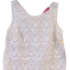 Lilly Pulitzer White Lace Shell